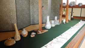 島ヶ原「竹灯りの宴」  旧本陣の作品展